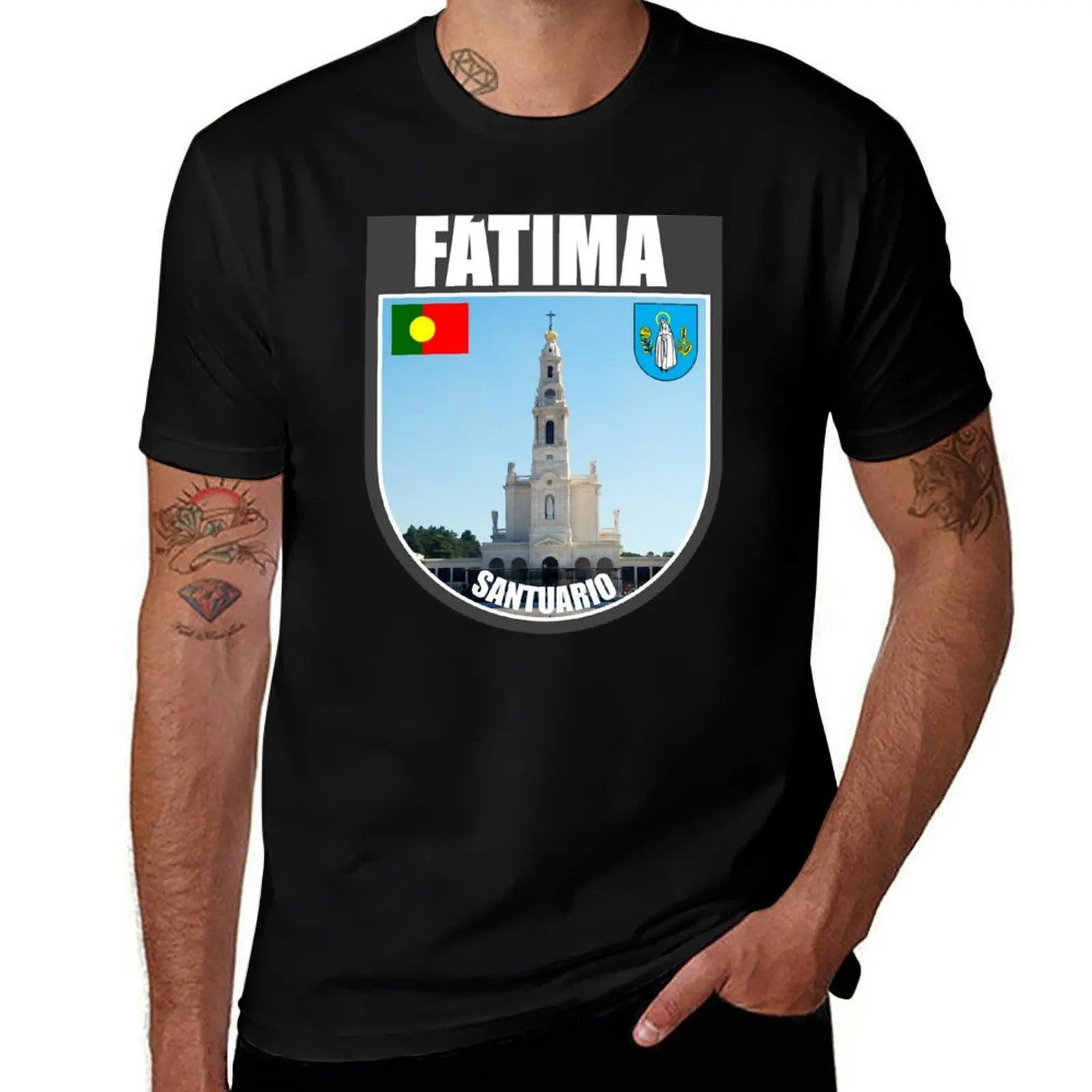 The Sanctuary of Fátima Portugal T-Shirt Casual Everyday Short Sleeve T-Shirt