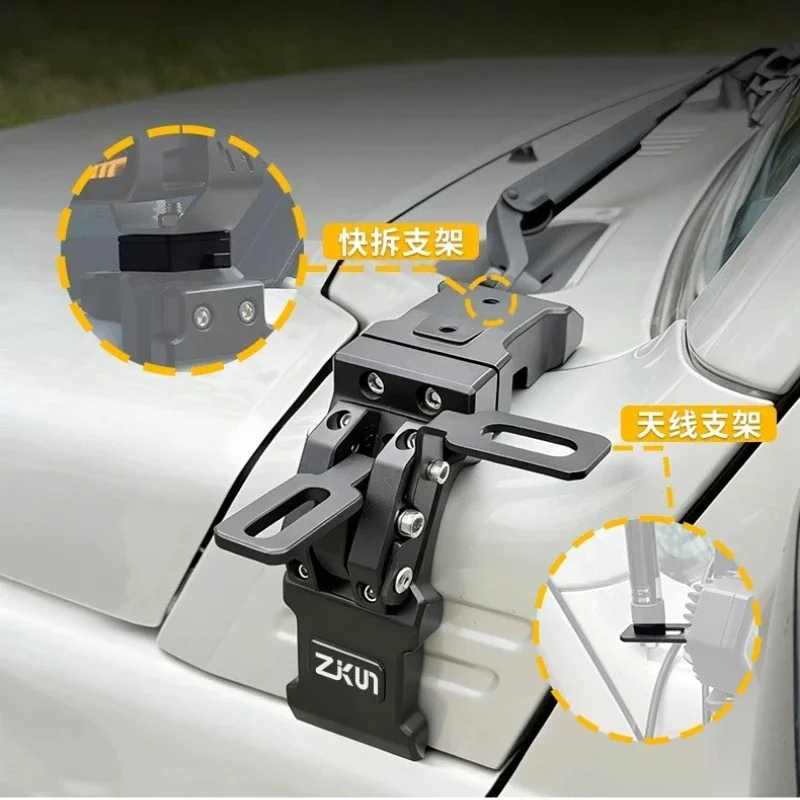 Z Series A-Pillar Expansion Bracket Hood Dual Light Quick-Release Bracket For New Beijing BJ40E 2023-2026 Range-Extended Version detail image 6