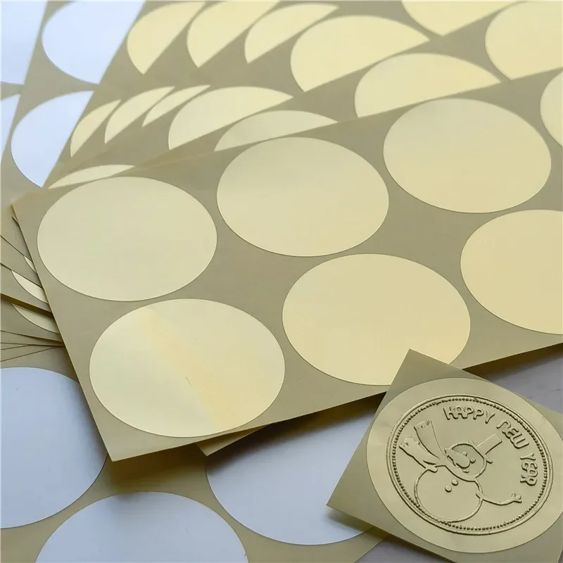 エンボススタンプ用エンボスステッカー、カスタムシール、DIYカード、大学証明書、50mm、120個