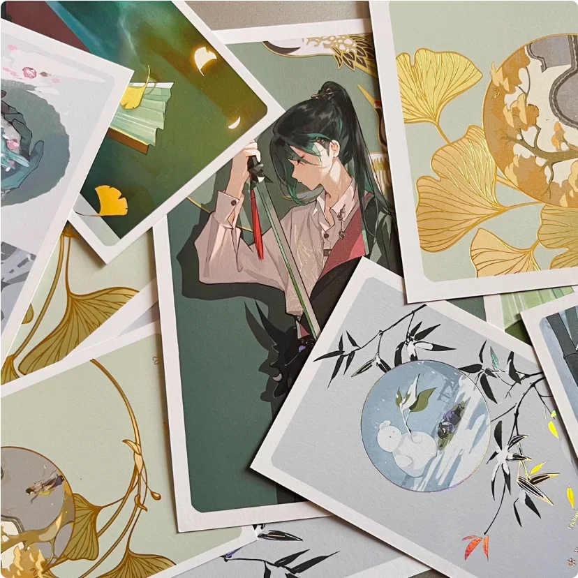 

2025 Anime Game Genshin Impact Xiao Seasonal Series Postcard Birthday Gift Cultural and Creative Gift Cosplay Presents
