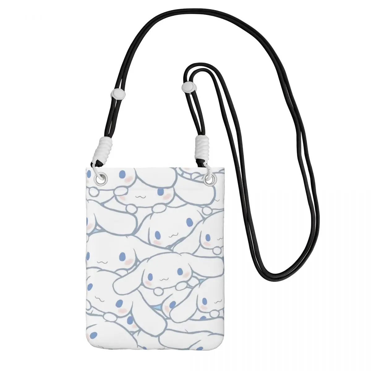 

Custom Fashion Cinnamoroll Mobile Phone Bag Women Men Manga Shoulder Crossbody Bag City Walk Adjustable Length