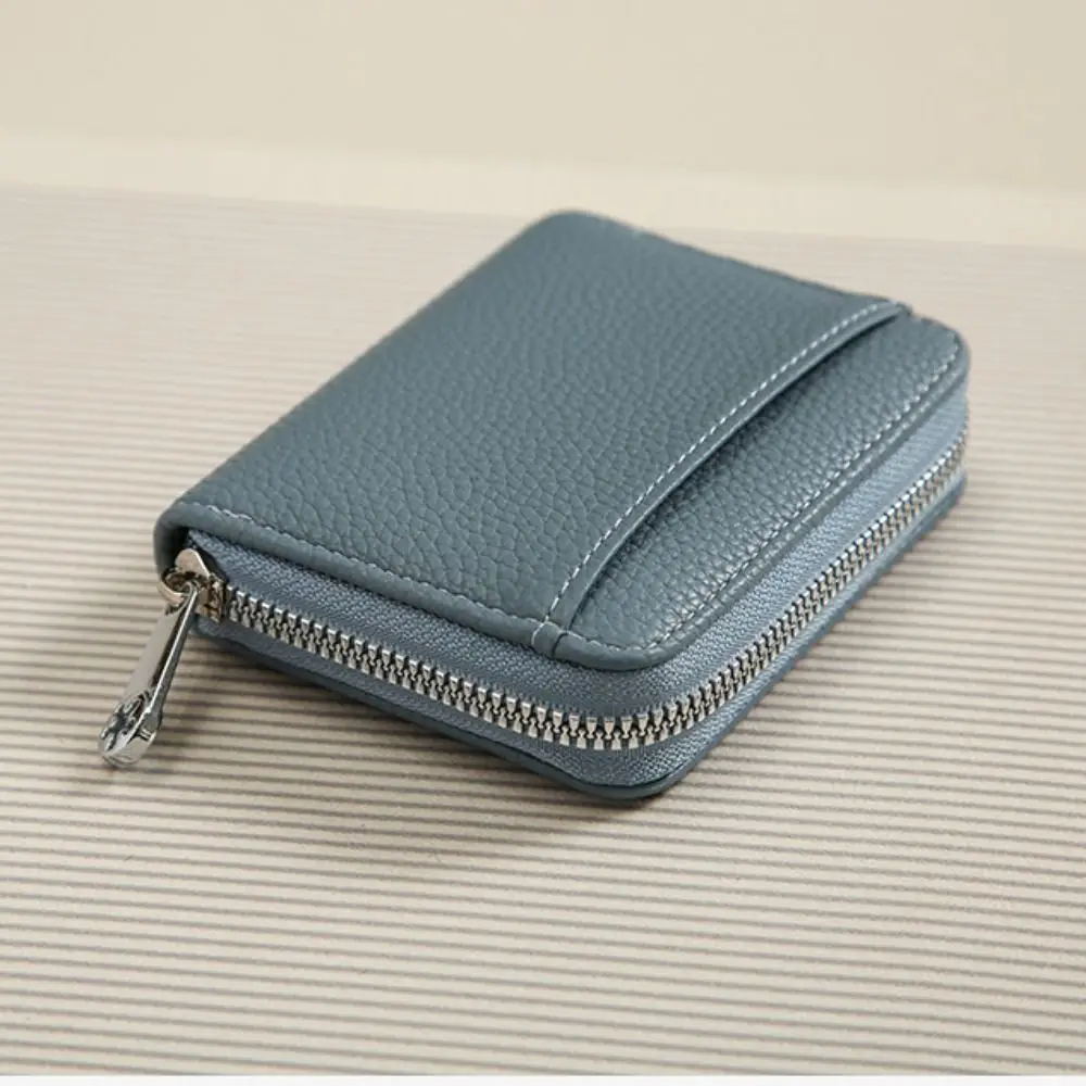 Coin Pouch Portable Women's Wallet Solid Color Multi slot Zipper Card Holder Multiple Card Fashion Card Bag Dating