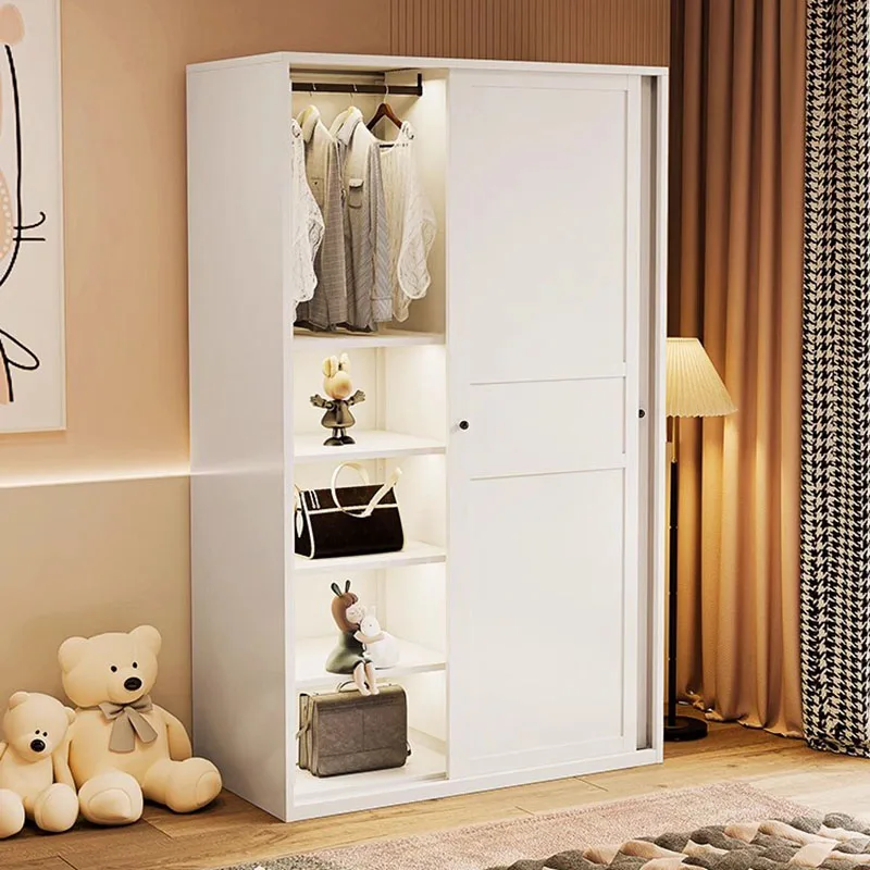 Aesthetic Storage Nordic Wardrobe Wood Full Size Hotel Bedroom Wardrobe Storage Cabinets Doors Roperos De Madera Home Furniture