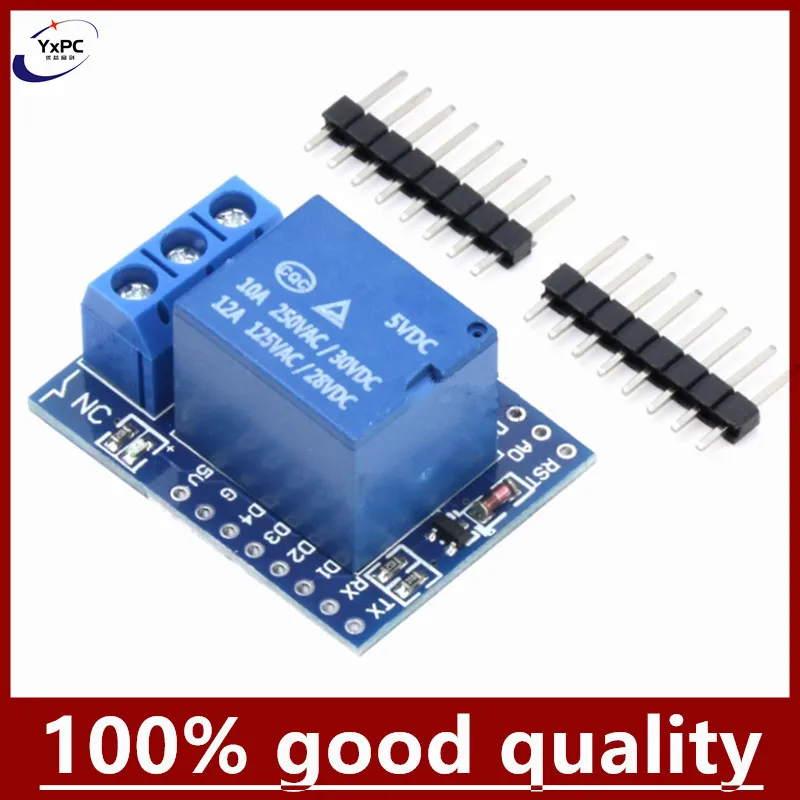 For Wemos D1 Mini Relay Shield One Channel for Wemos D1 Mini Relay Module For Arduino ESP8266 Development Board