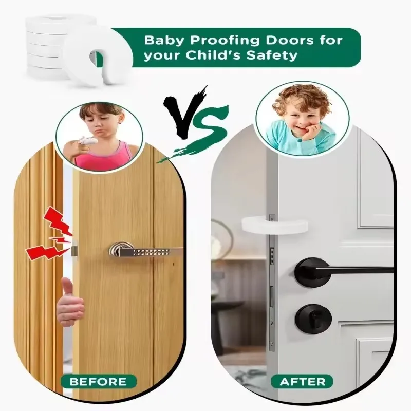 Door Stoppers EVA Kids Protection Anti Pinch Door Stopper Home Finger Protect Security Door Stop Soft Foam Door Clip