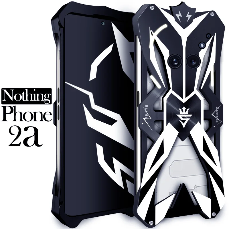 

Original Zimon Luxury Thor Heavy Duty Armor Metal Aluminum Phone Case Covers For Nothing Phone 2a Plus 2 1 Bumper Cover Cases