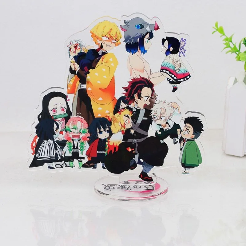 Demon Slayer Tanjiro Kamado Tokitou Muichirou Agatsuma Zenitsu Anime Peripheral Cute Cartoon Desktop Ornaments Kawaii Gifts