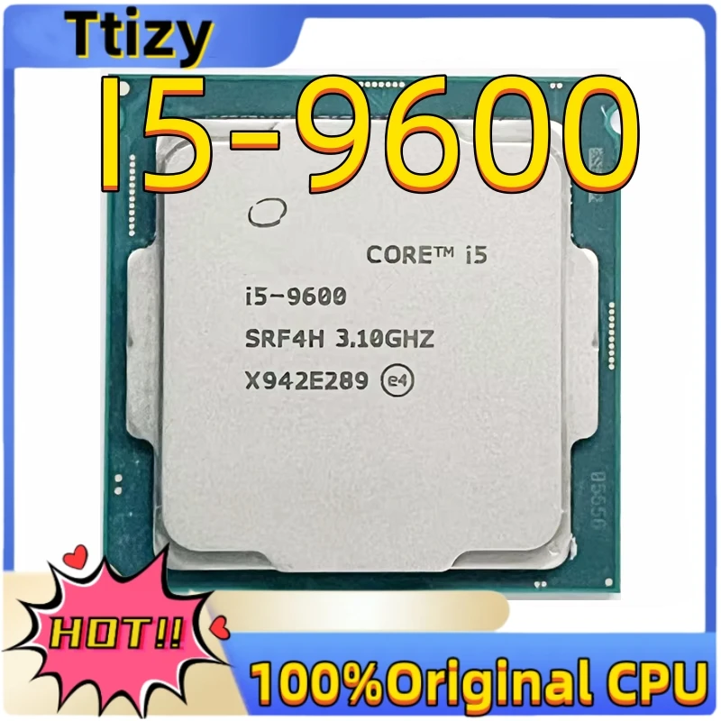 Core i5-9600 i5 9600 3.1GHz 6-Core 6-Thread Processor 9M 65W Desktop CPU Socket LGA 1151