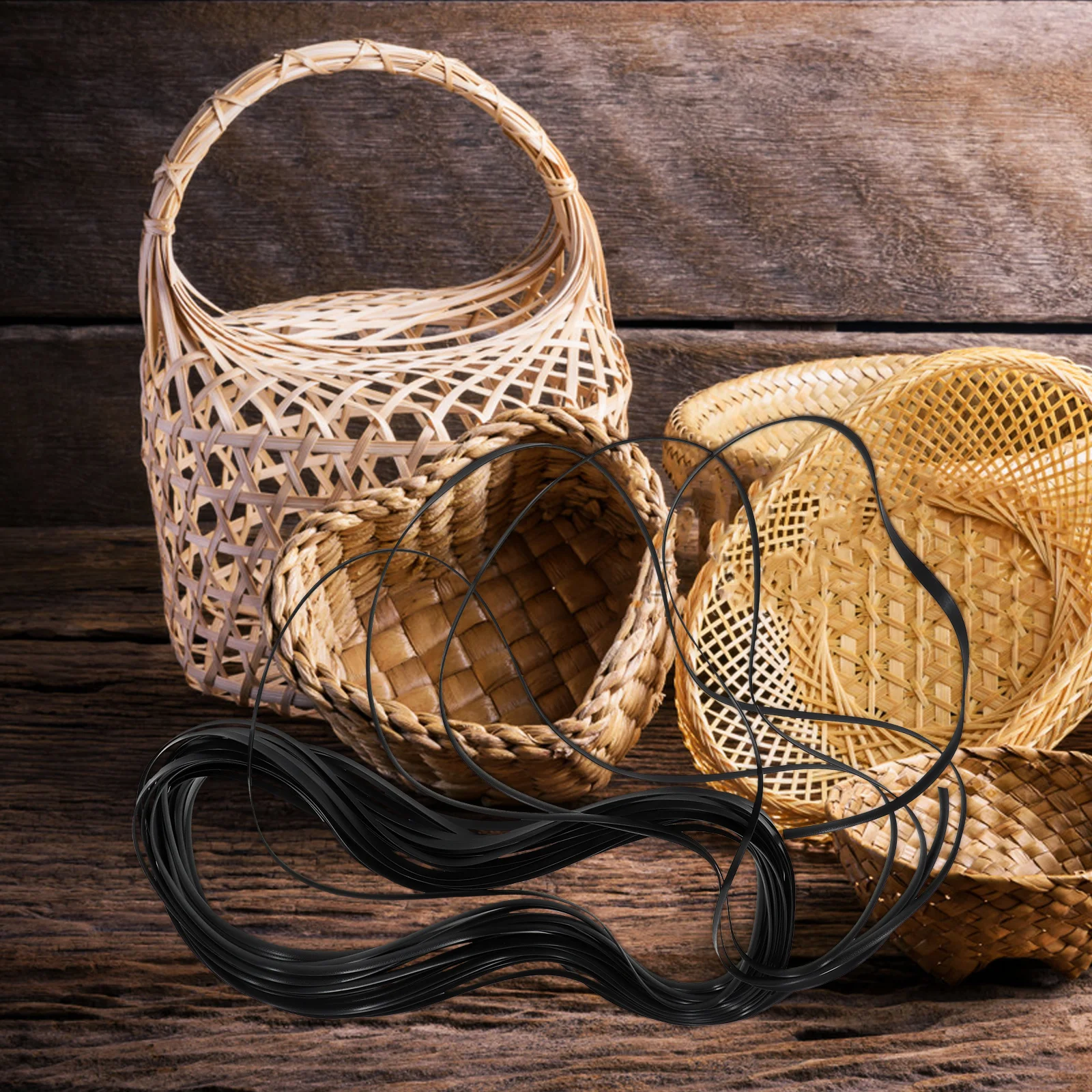 

Durable Pe Rattan Repair Kit Plastic Wicker Material Easy Fix Furniture Chairs Tables Sofas Handicrafts Basket Weaving