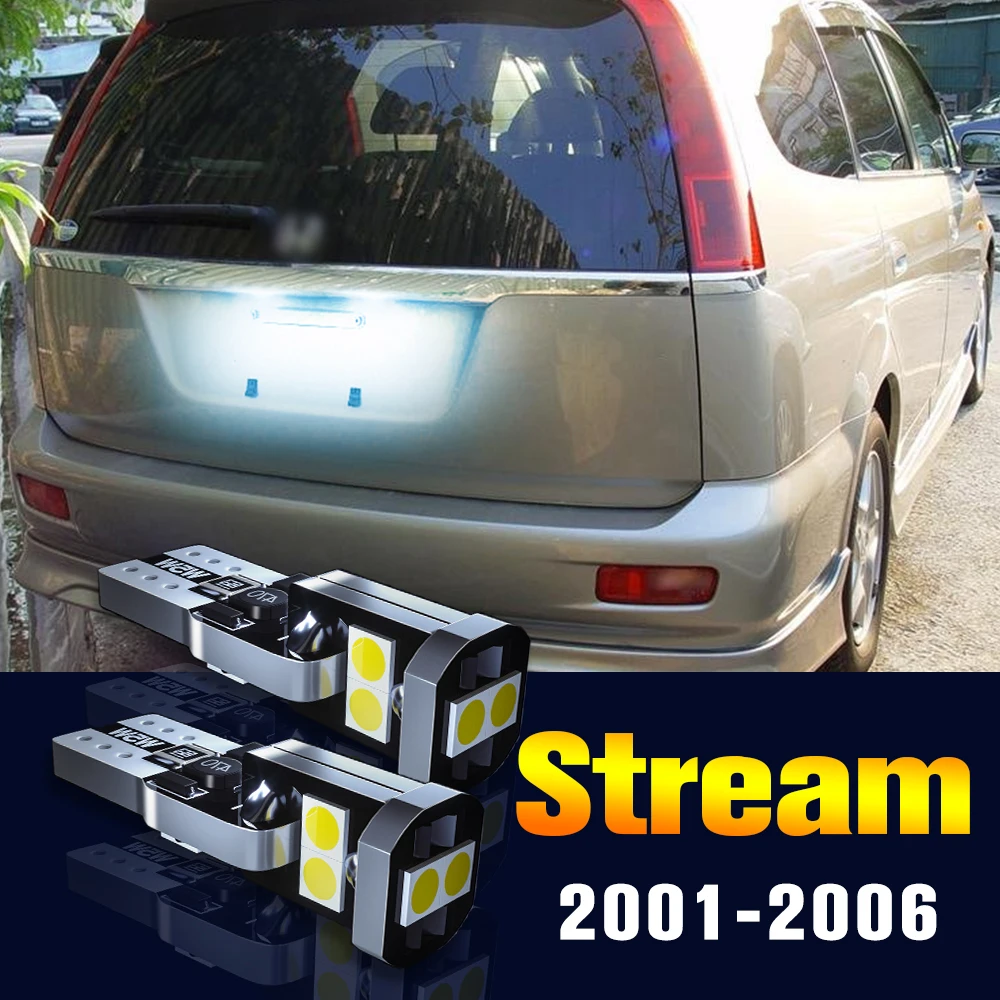 

"2pcs LED License Plate Light Bulb Number Lamp For Honda Stream 2001-2006 2002 2003 2004 2005 Accessories "