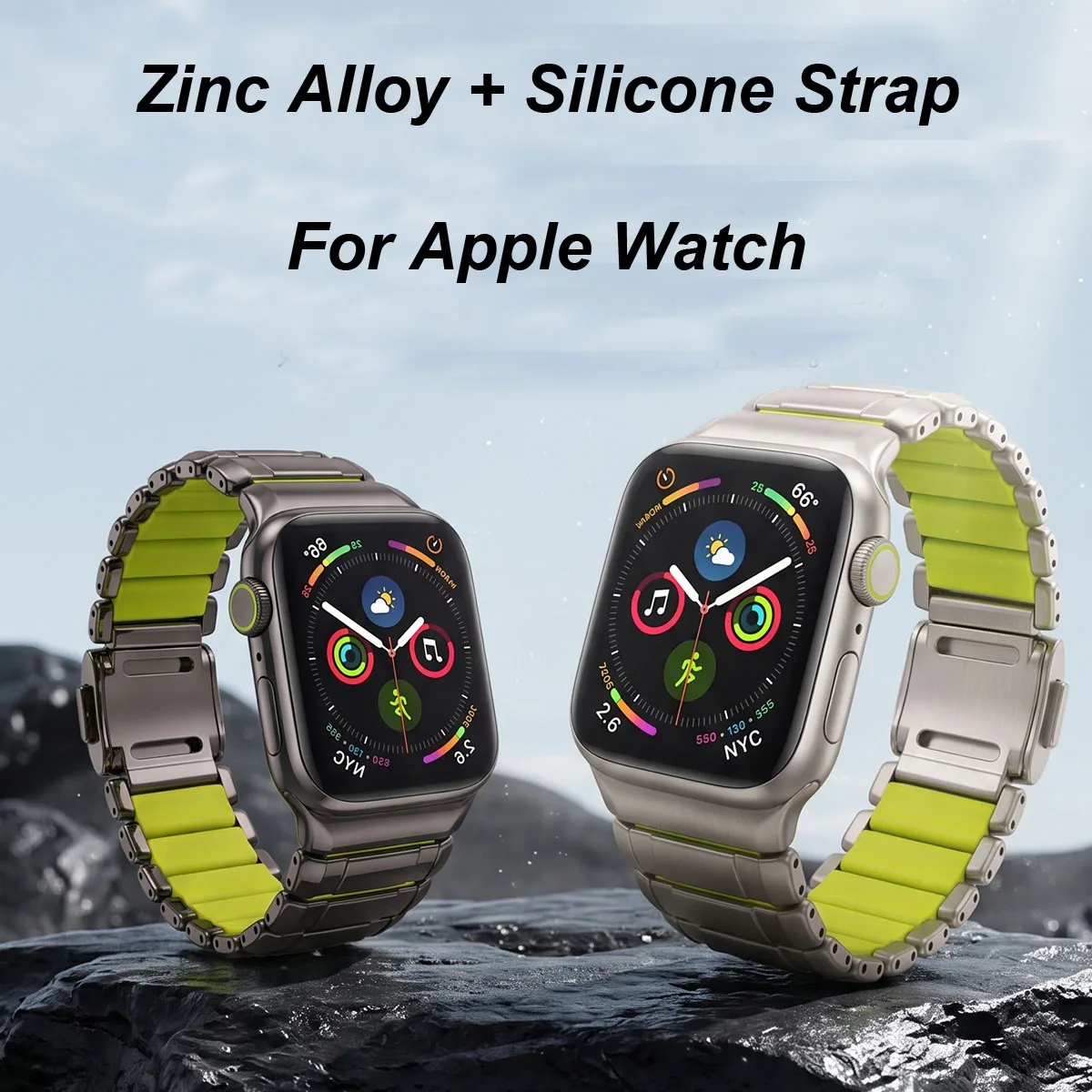 Magnetic Clasp Strap For Apple Watch Band Ultra 49mm 46mm 40 44 45 42mm Zinc Alloy Bracelet For iWatch Series 12 11 10 SE 9 8 7