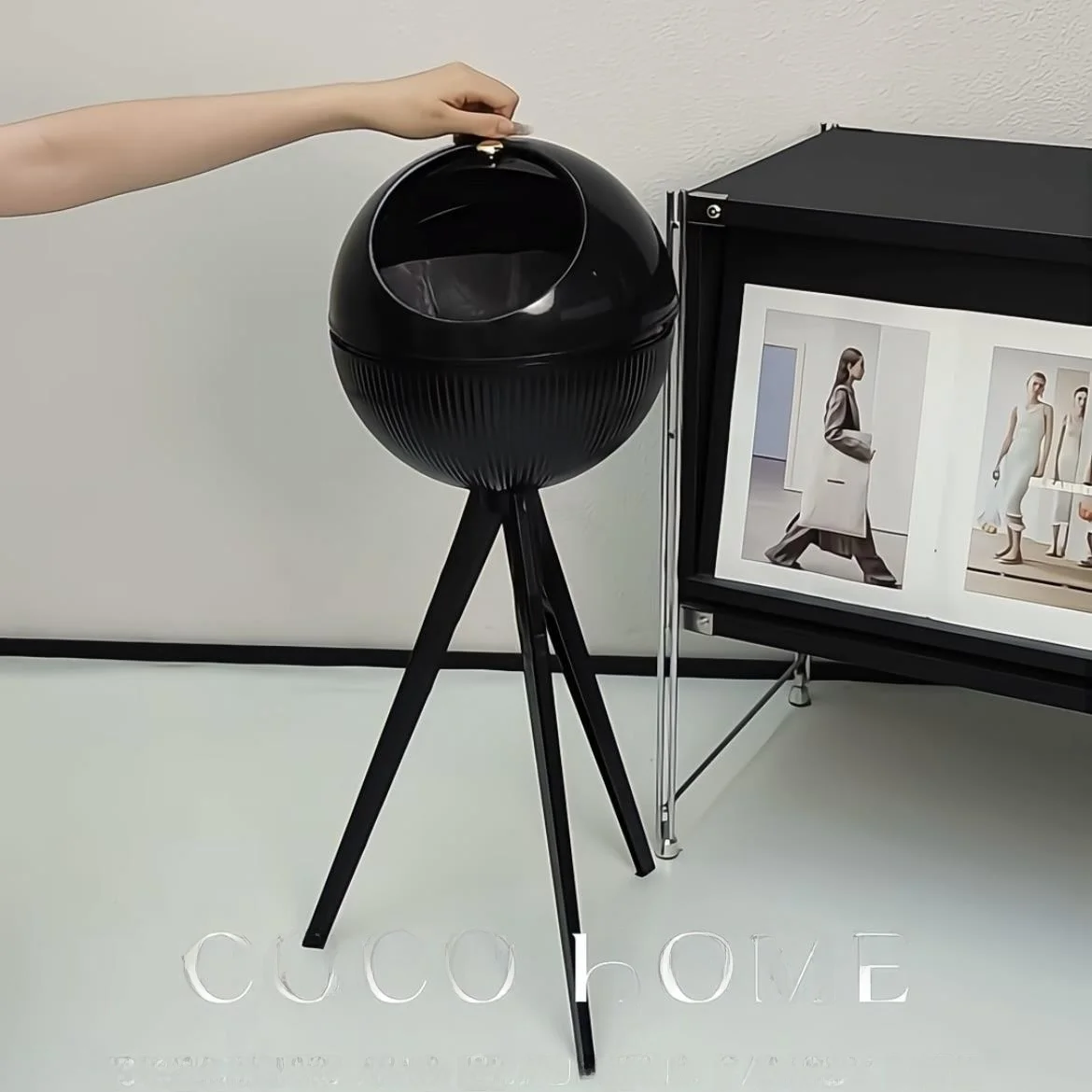 

Высокая мусорная корзина большой вместимости для кухни, спальни, гостиной, без необходимости наклоняться, для хранения отходов, бытовая урна для мусора