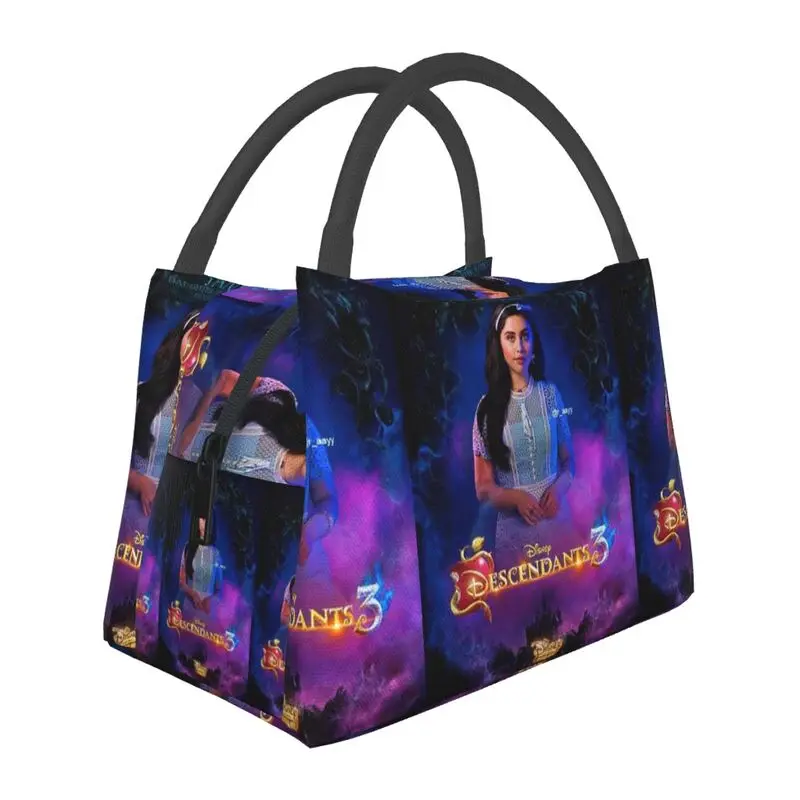 

Audrey Mal And Evie Descendants Insulated Lunch Bag for Outdoor Picnic Waterproof Cooler Thermal Bento Box Women