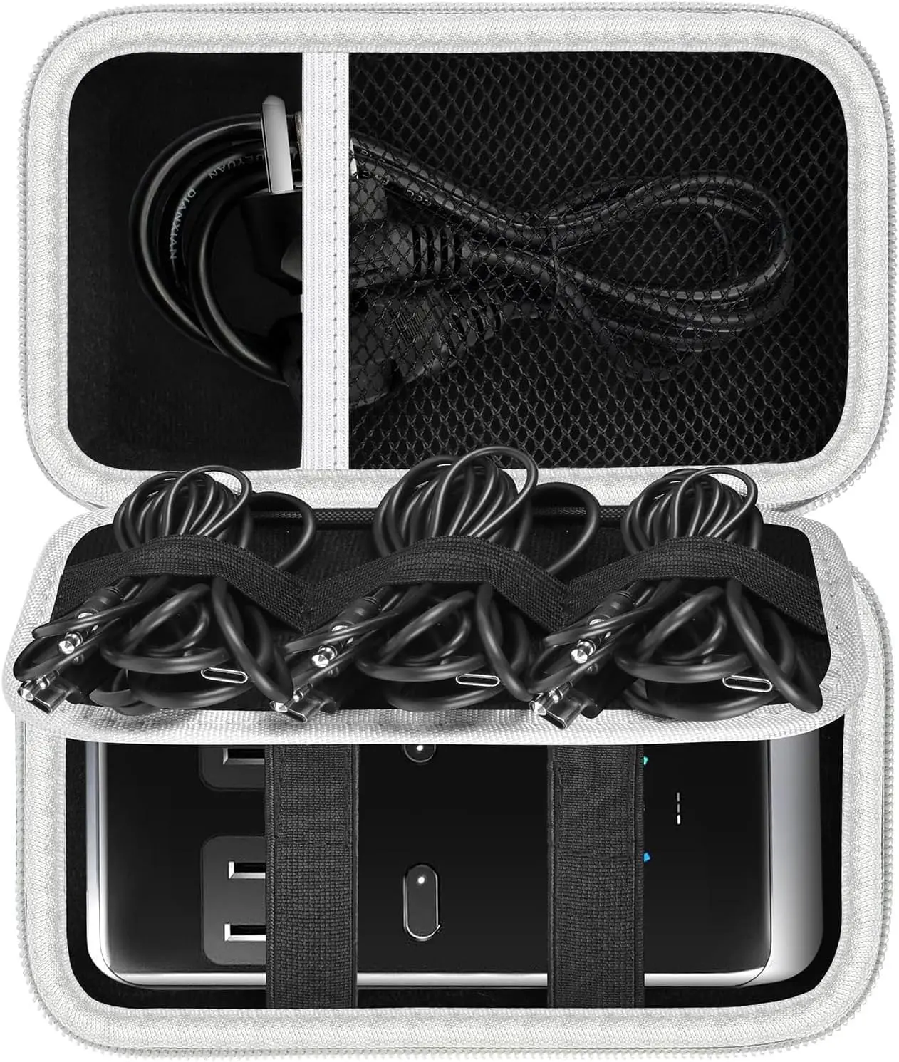 (Box Only) Case Compatible with Anker Prime 240W 8-in-1 Charging Station, Power Strip Storage Holder Organizer