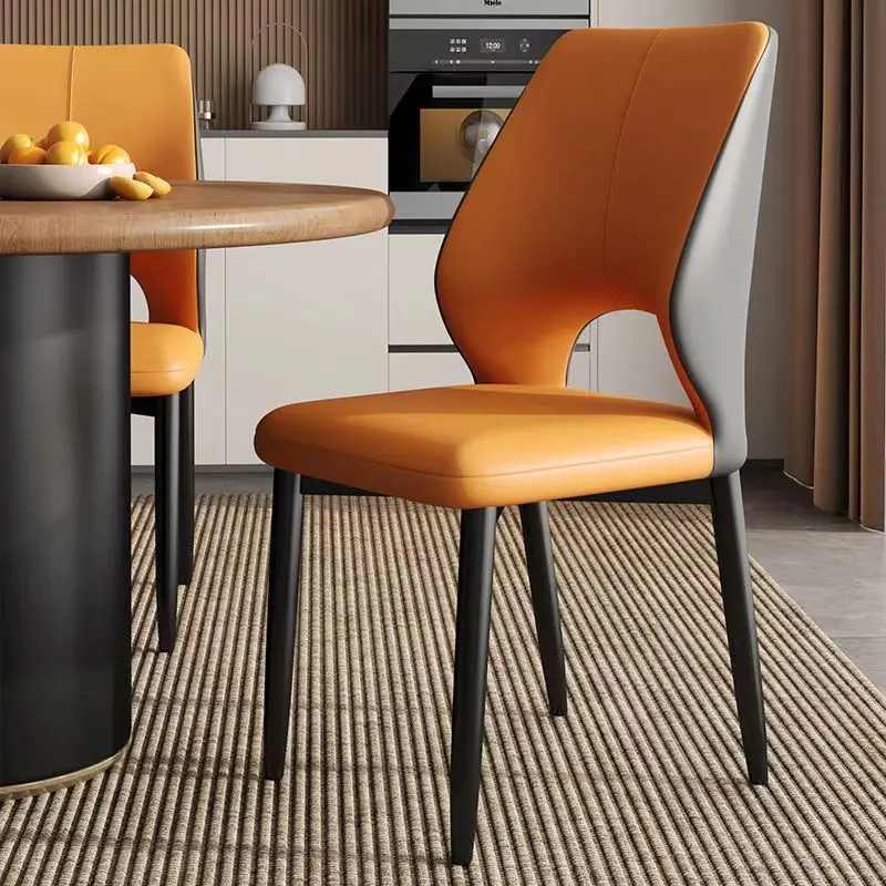 

Modern Home Backrest Chair Leisure Simple Stool Nordic Light Luxury Dining Chair Restaurant Hotel