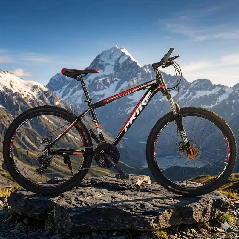 Rugged 26-inch Steel MTB 21 Speed Front Suspension Adult Mountain Bike Off-Road Outdoor Bike Wholesale