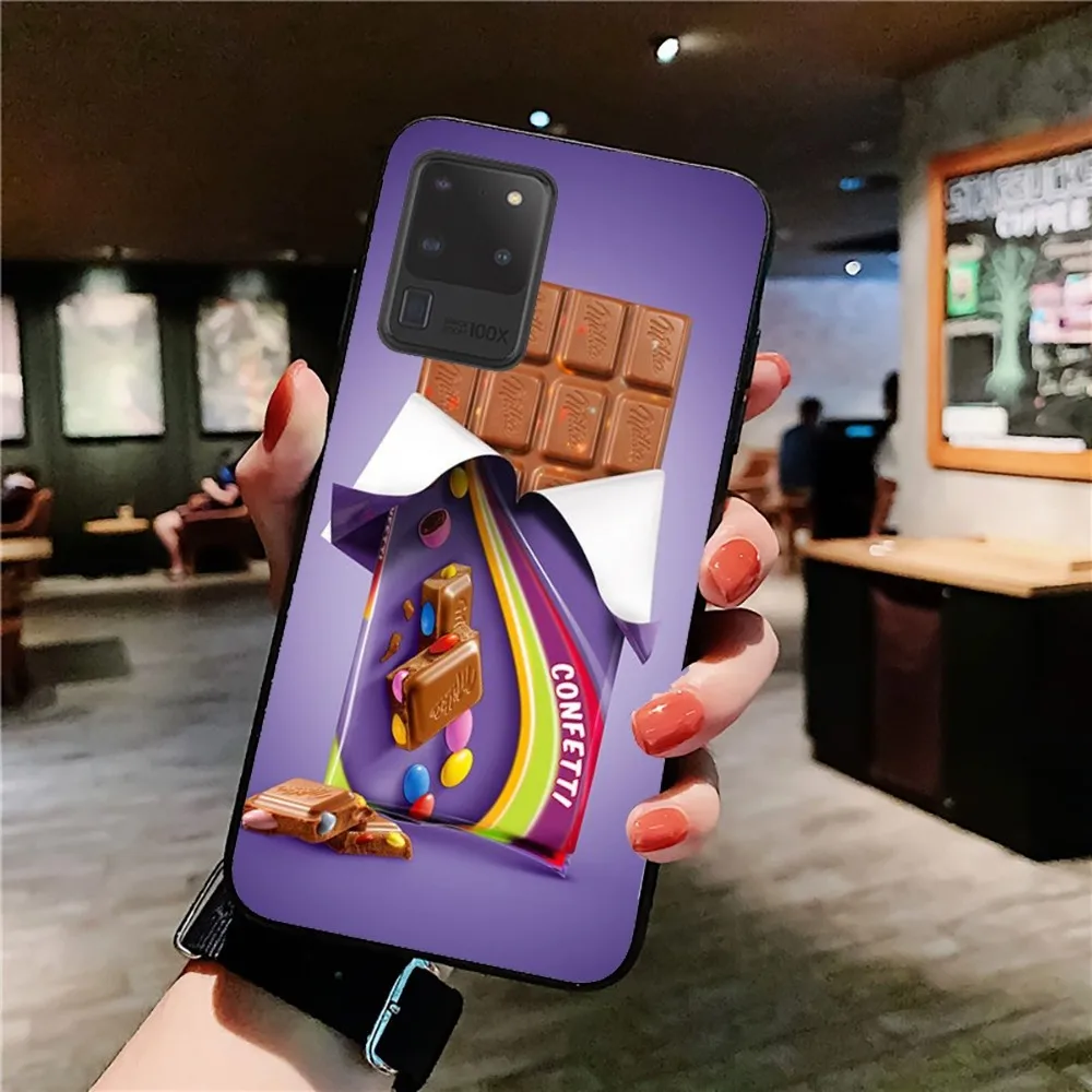 Chocolate Milka Box Phone Case For Samsung S 9 10 20 21 22 23 30 23plus lite Ultra FE S10lite Fundas