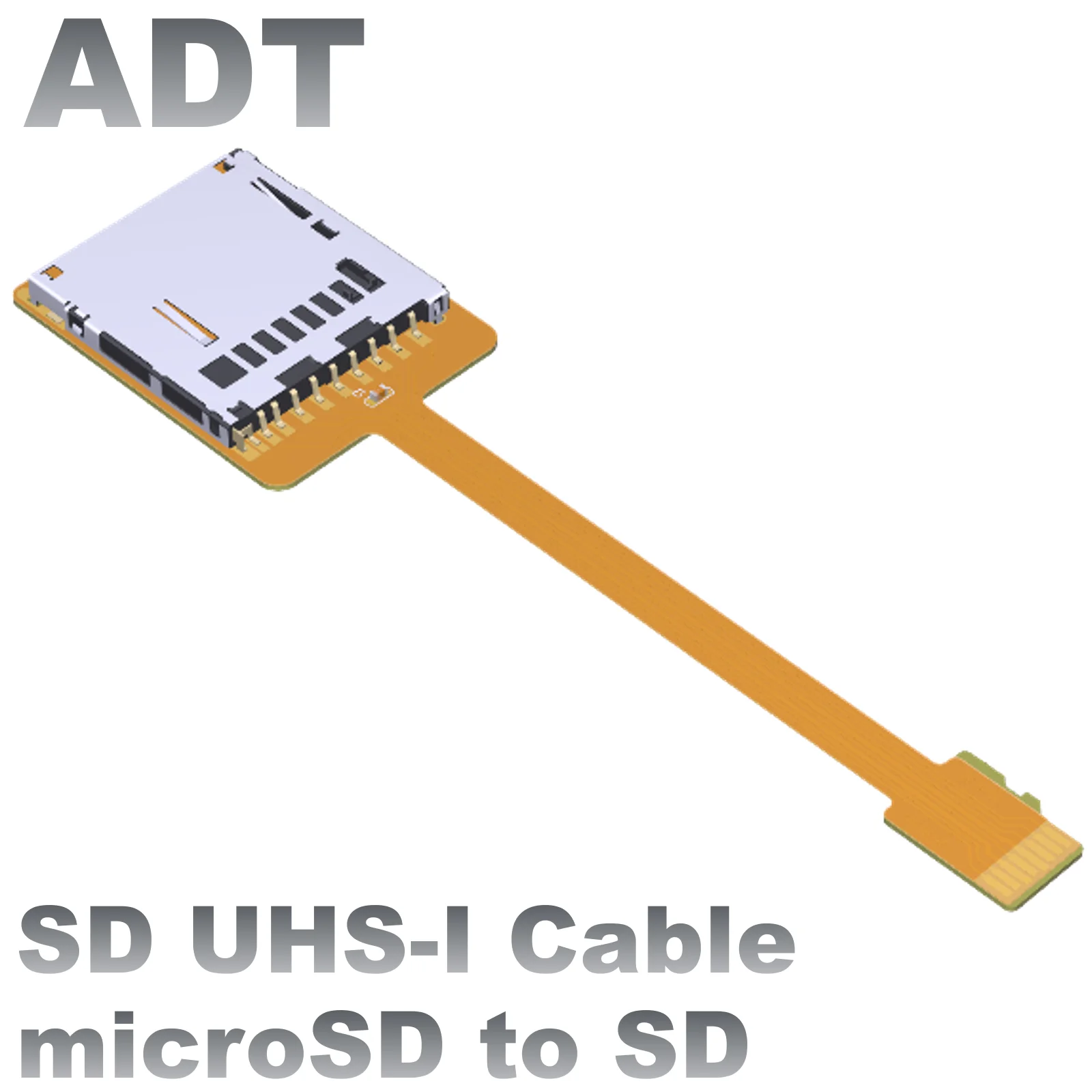 

The ADT microSD TF extension cable supports the SDHC SDXC FPC soft board reader card navigation cable