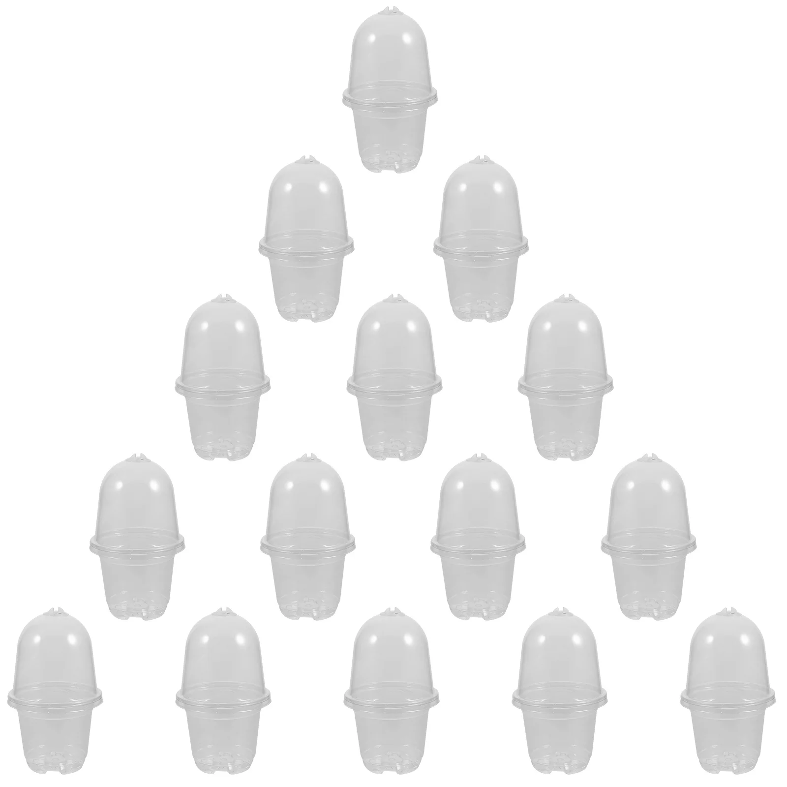 

10 set Nursery Planter With Drainage Holes Lightweight Pet Plastic Pots For Plants Indoor Outdoor Garden Flower Succulent