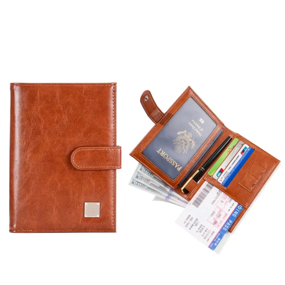 

Creative Card Holder PU Passport Bag Passport Cover Purse Travel Wallet Multifunctional Card Case Passport Clip Women