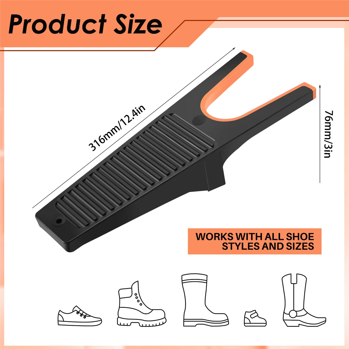 New Boot Jack Puller Shoes Remover for Cowboy, Waders and Riding Boots Outdoor Camping Tool