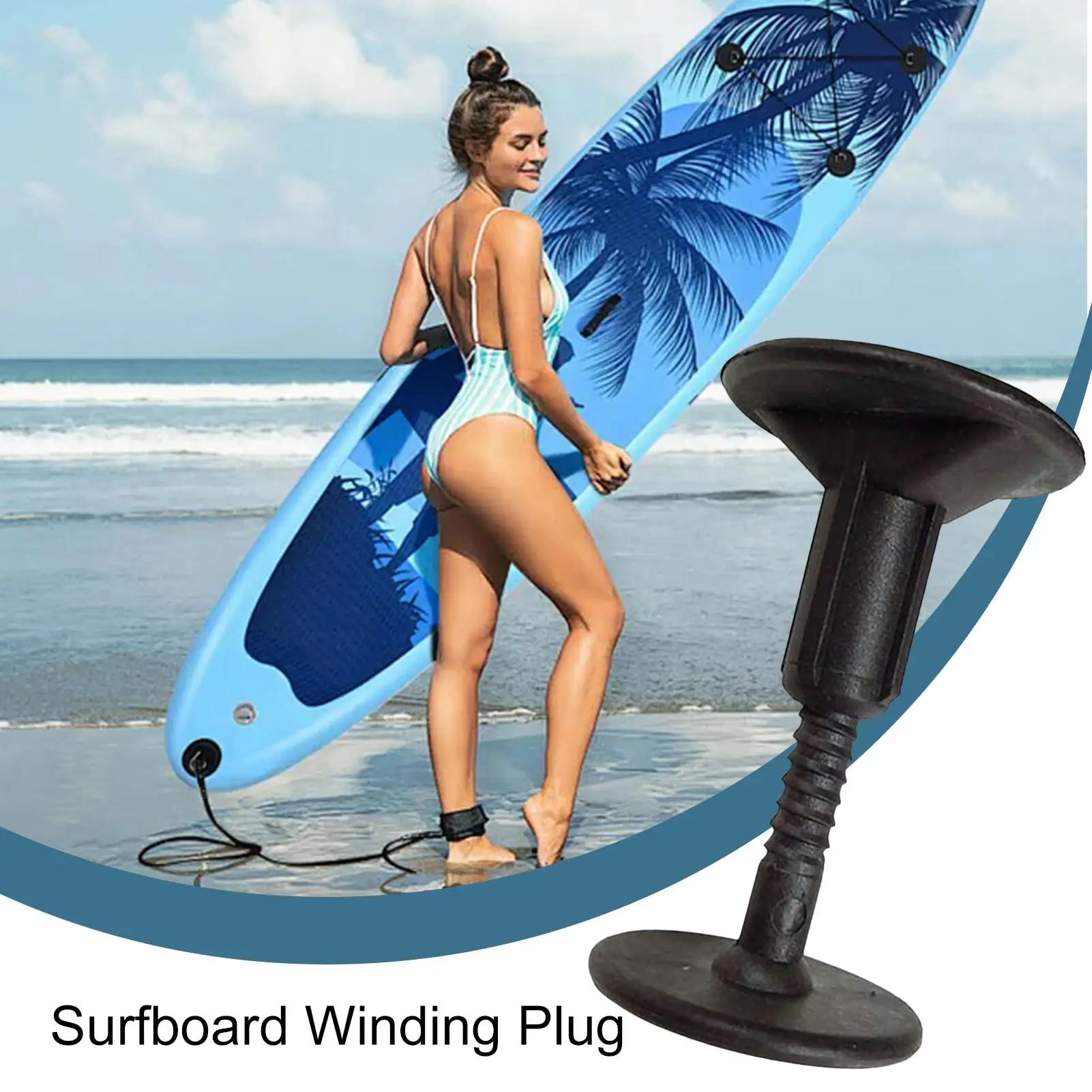 

1PC Surfboard Safety Foot Rope Buckle Leash Plug For Water Sports Plastic Bolt Surf Leash Plug Surfing Rope Accessories