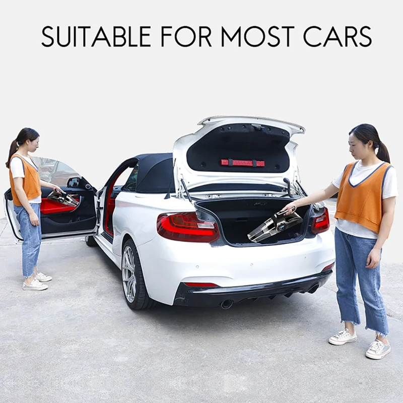 Car Vacuum 4 In 1 Portable Car Vacuum With Digital Air Compressor Pump For Car With LED Light Wet/Dry Vacuum Cleaner