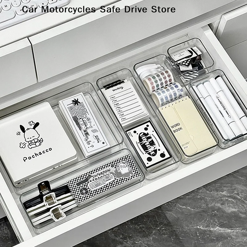 【CM】Stackable Acrylic Drawer Organizer Adjustable Divider Trays For Cosmetics Modular Makeup Storage Box