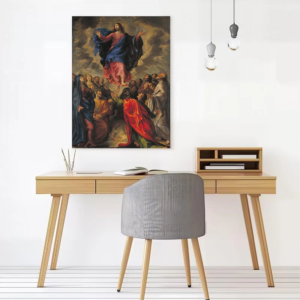 The Ascension of Christ Painting Canvas Wall Art Poster Personalized Photo Printing Perfect Gift for Decor Luxury Room Ornaments
