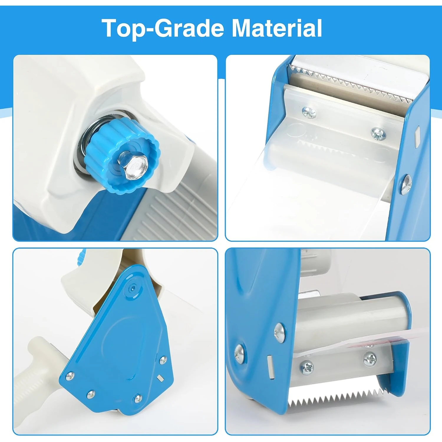Packing Tape Dispenser Cutter Sealing Packer Capable 5cm Width Tape Handheld Office Seal Tape Holder for Moving, Pack, Warehouse
