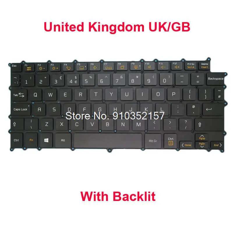 PO GR SP UK Keyboard For LG 13Z980 13Z980-B 13Z980-G 13Z980-M 13Z980-T 13ZD980 13ZD980-T LG13Z98 13Z980-MR33J Korea BR English