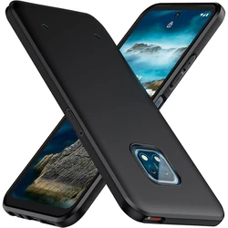 Case For Nokia XR20 Black Matte Soft TPU Back Phone Cover For Nokia XR20 TA-1368 TA-1362 6.67inch