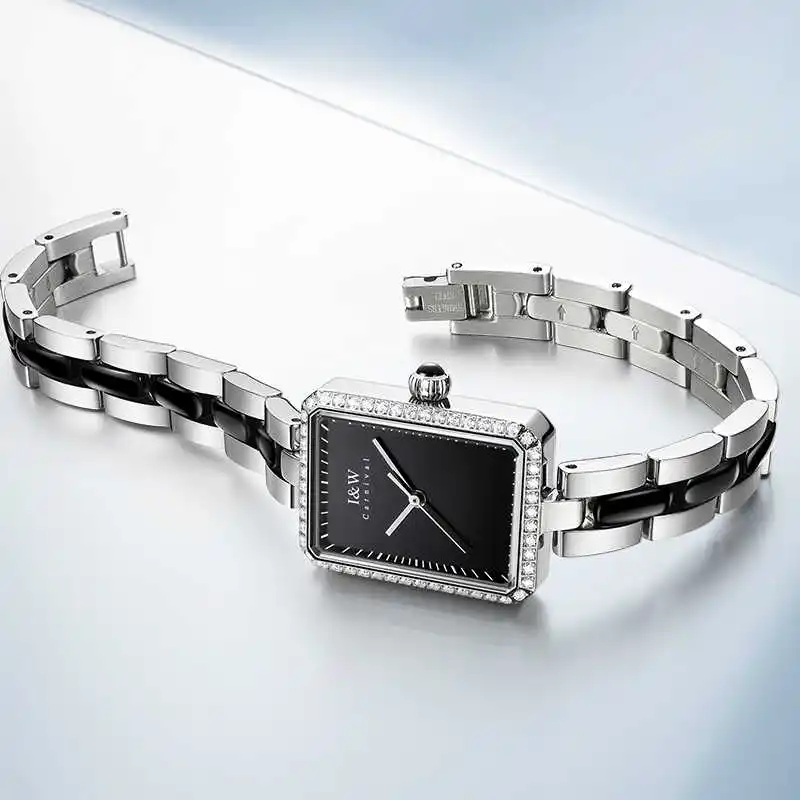 CARNIVAL Brand IW High-End Series Ladies Waterproof Watch Luxury Stainless Steel Women Watches Fashion Elegant Quartz Wristwatch