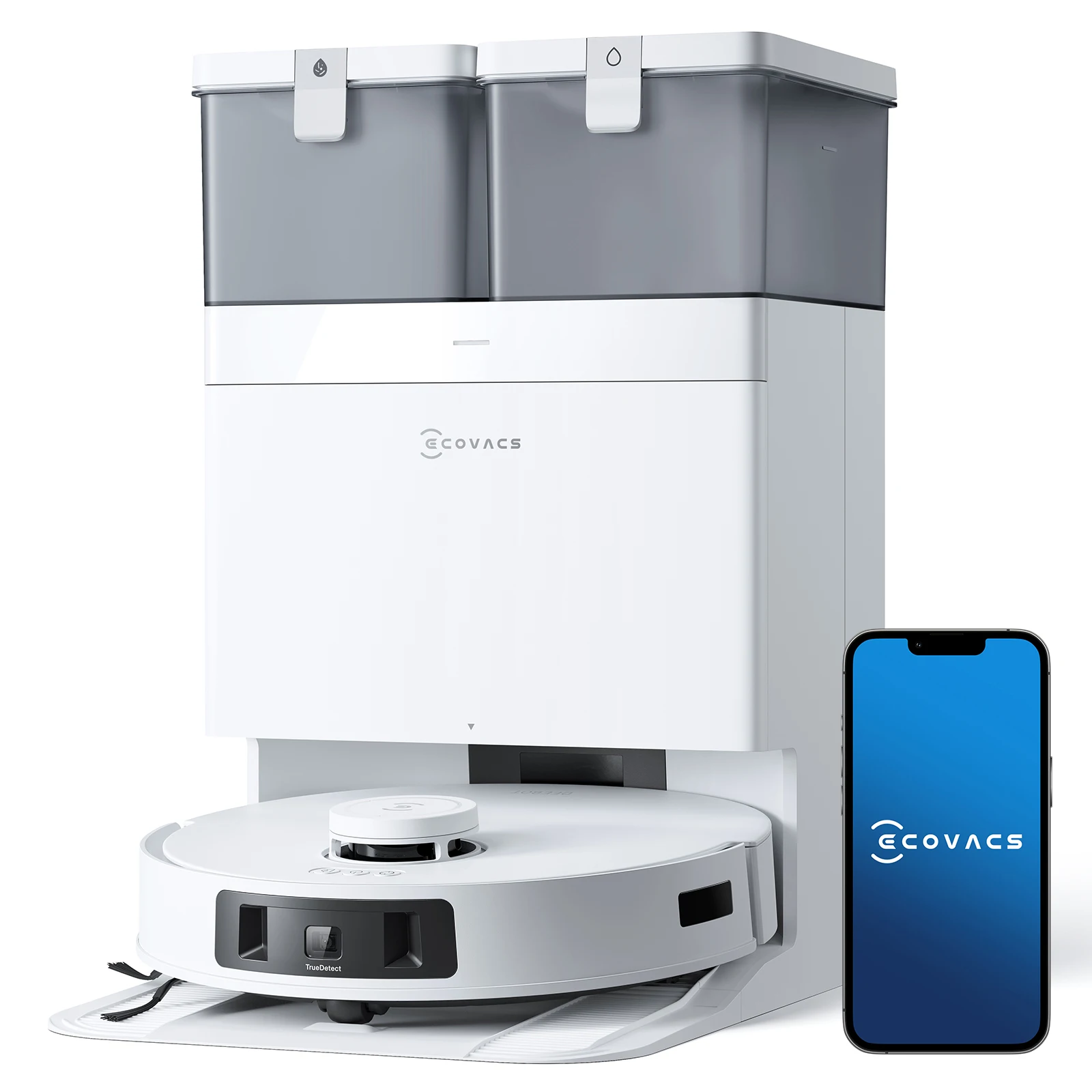ECOVACS DEEBOT T30C PRO GEN2 Robot Aspirapolvere e Lavapavimenti con Aspirazione 15400Pa, Robot di Pulizia Intelligente per la Casa