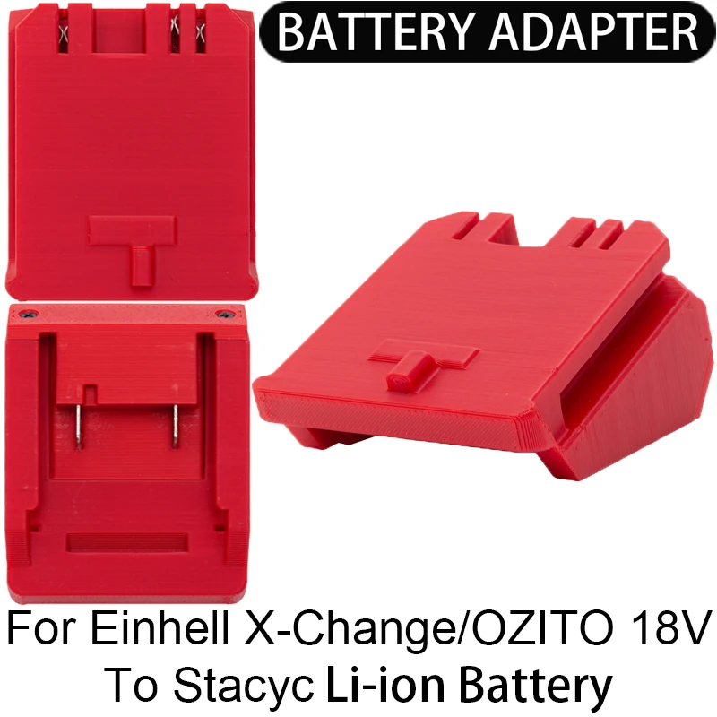 

Battery Adapter/Converter for Stacyc bikes Li-ion tools to Einhell X-Change/OZITO 18V Li-ion battery adapter