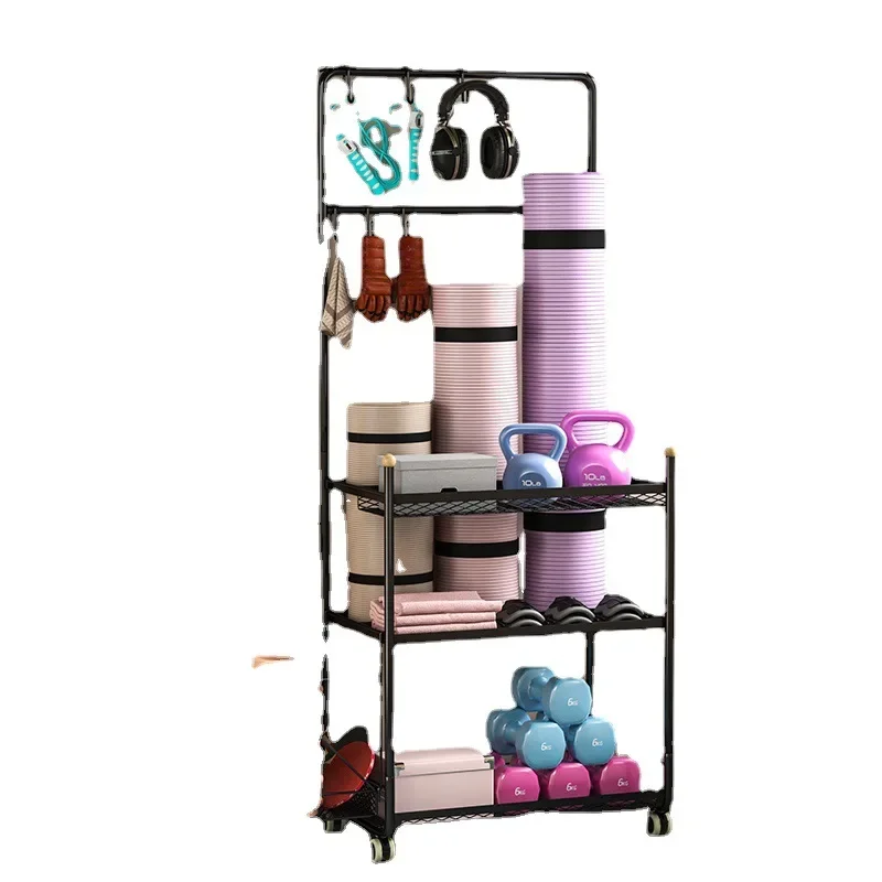 

Yoga Mat Storage Rack Foam Shaft Home Fitness Multi-Functional Sports Equipment Storage Basket Basketball Storage Organization