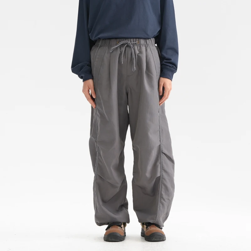 

Outdoor 3-in-1 Protection Hiking Water-Wind Resistant Pants Unisex Straight Leg Wide Cuff Trekking Paratrooper Trousers for Men