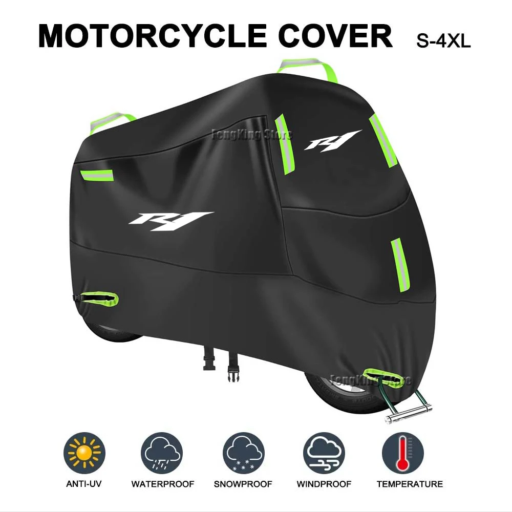 

For YAMAHA YZFR1 YZF R1 Motorcycle Cover UV Protective Dustproof Snowproof Outdoors Rain Waterproof Cover