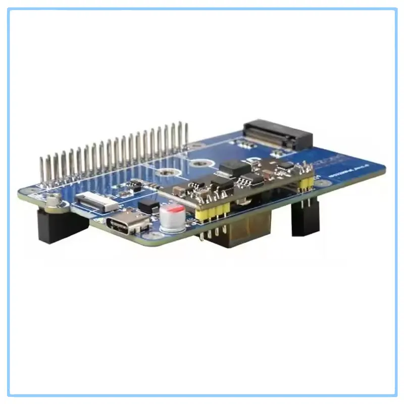 Placa de expansión Raspberry Pi 5 PCIe a M.2 NVMe SSD con módulo de fuente de alimentación POE compatible con tamaño 2280 2242 2230