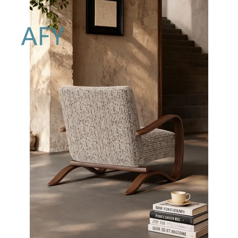 Medieval Burke Single Sofa Chair for Living Room Balcony Bedroom Home Leisure Decor Retro Design Seating Furniture