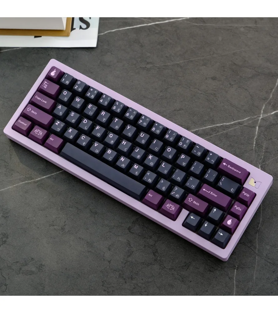 Black lotus keycap PBT original highly sublimated mechanical keyboard suitable for customization
