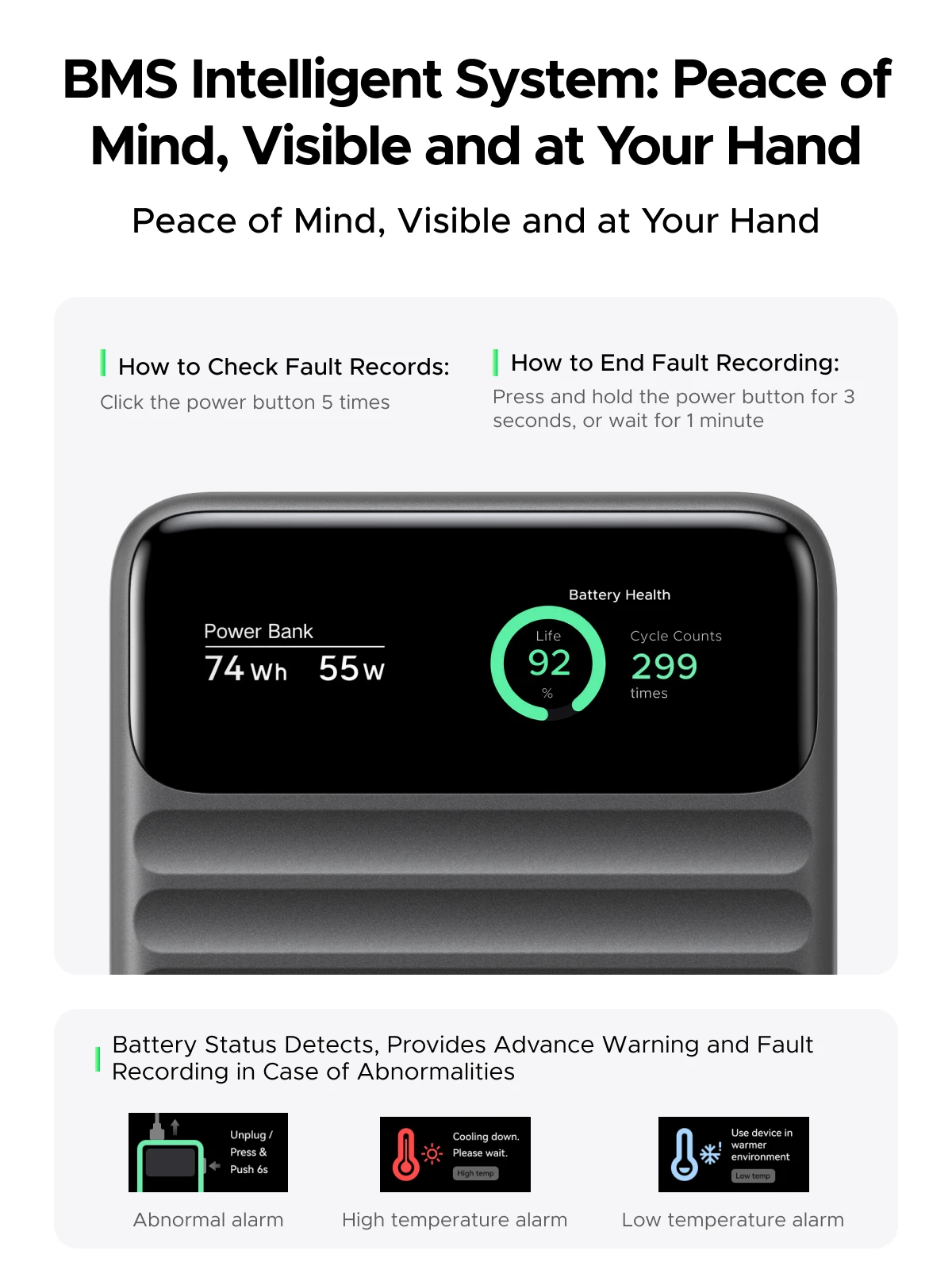 【Nowy CCC】UGREEN 45W Power Bank 20000mAh Przenośny PowerBank do iPhone 17 Pro Max Samsung Telefon Zewnętrzna Bateria 40W Ekran TFT — zdjęcie produktu 5