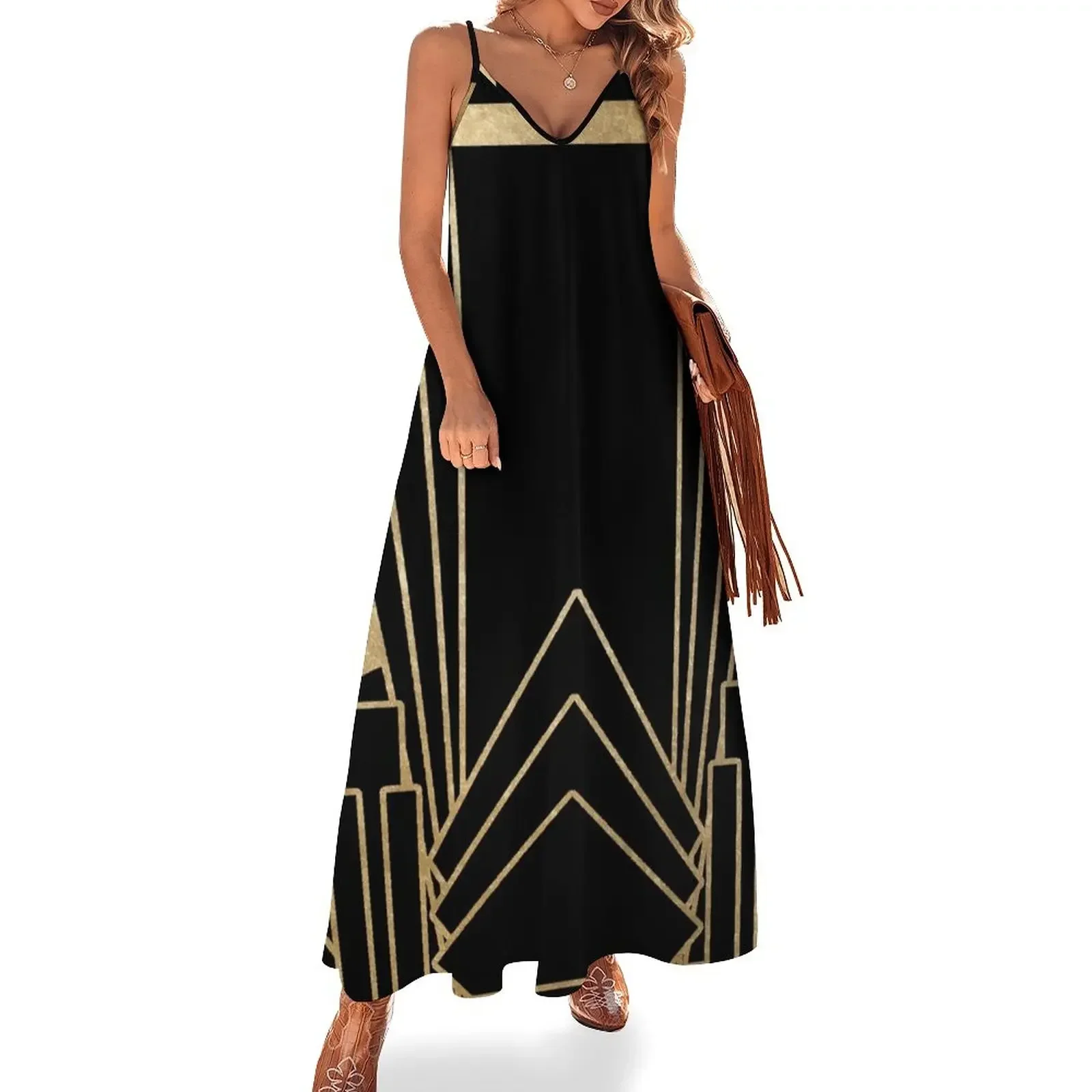 Art deco design Sleeveless Dress dresses for woman Dresses dresses for womens 2024 Dress