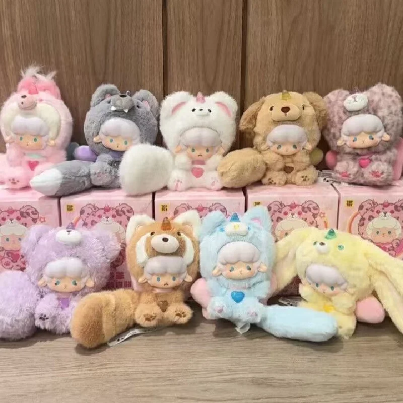 Original Toptoy Curly Sheep With Big Tail Blind Box Doll Decorative Accessory Toy Surprise Birthday Collection Gift