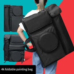 4K Drawing Board Bag Multi-functional Thickening Waterproof Foldable Portable Art Storage Bag Art Test Professional Supplies