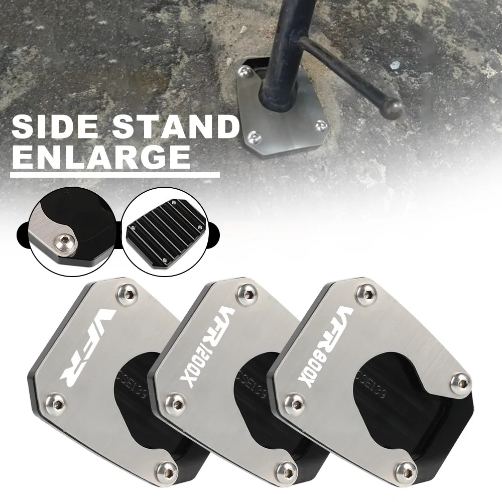 Image of Für HONDA VFR1200X VFR 1200X VFR800X1200 CROSSTOURER/DCT Kickstand Seite Stehen Enlarger Verlängerung Pad Unterstützung Platte 2015 2016