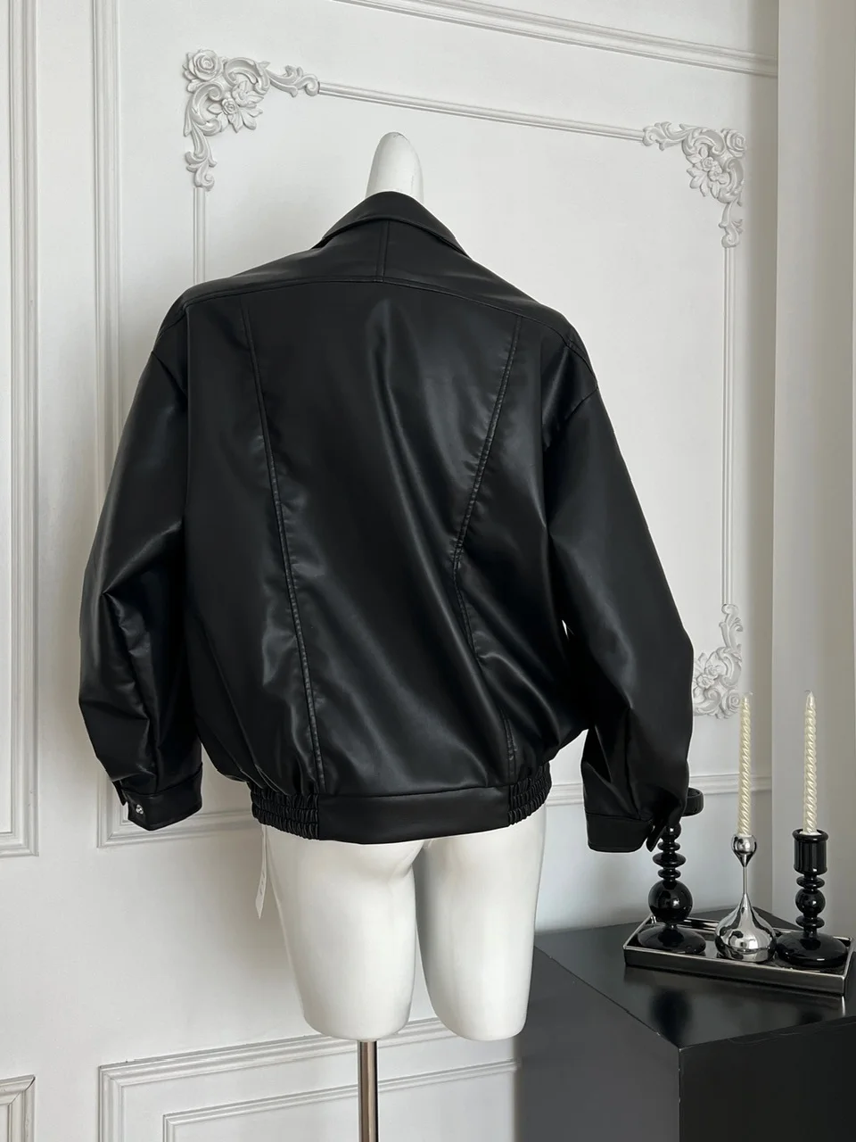 Fajna skórzana kurtka damska 2025 nowa kolekcja jesień unikalna motocyklowa vintage kurtka z zamkiem błyskawicznym, luźny krój...