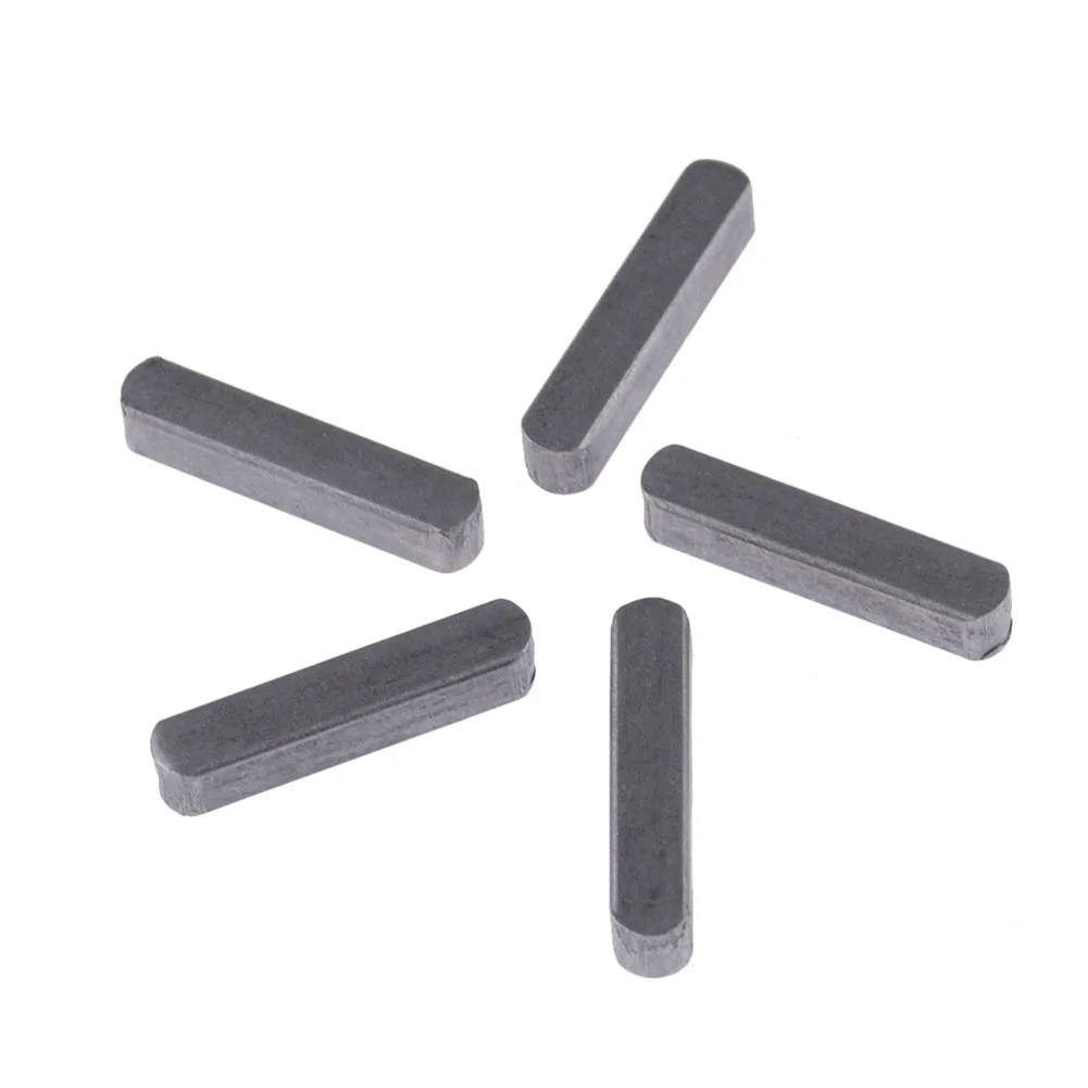 140 Pieces Carbon Steel Key Spring Wedges Assortment with Hub Shaft Axle Sizes 3mm 4mm 5mm 6mm for Industrial Use