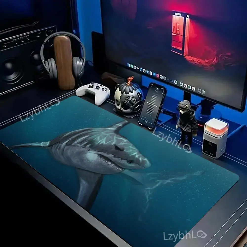 

Shark in the Sea Mouse Pad XXL Anti-Slip Rubber Mousepad Large Laptop Gaming Office Deskmat HD Gamer Keyboard Computer Desk Mat