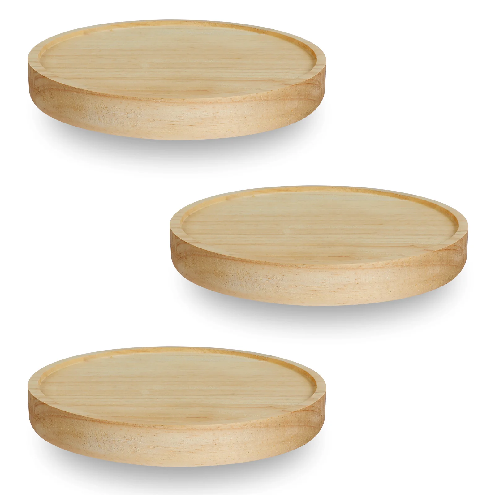 3-teiliges Wandregal-Set aus Eichenholz, rundes schwebendes Regal, Wandmontage, Pflanzenregal, Hängeregal, Wanddekorationsset, Mini-rustikale Wand